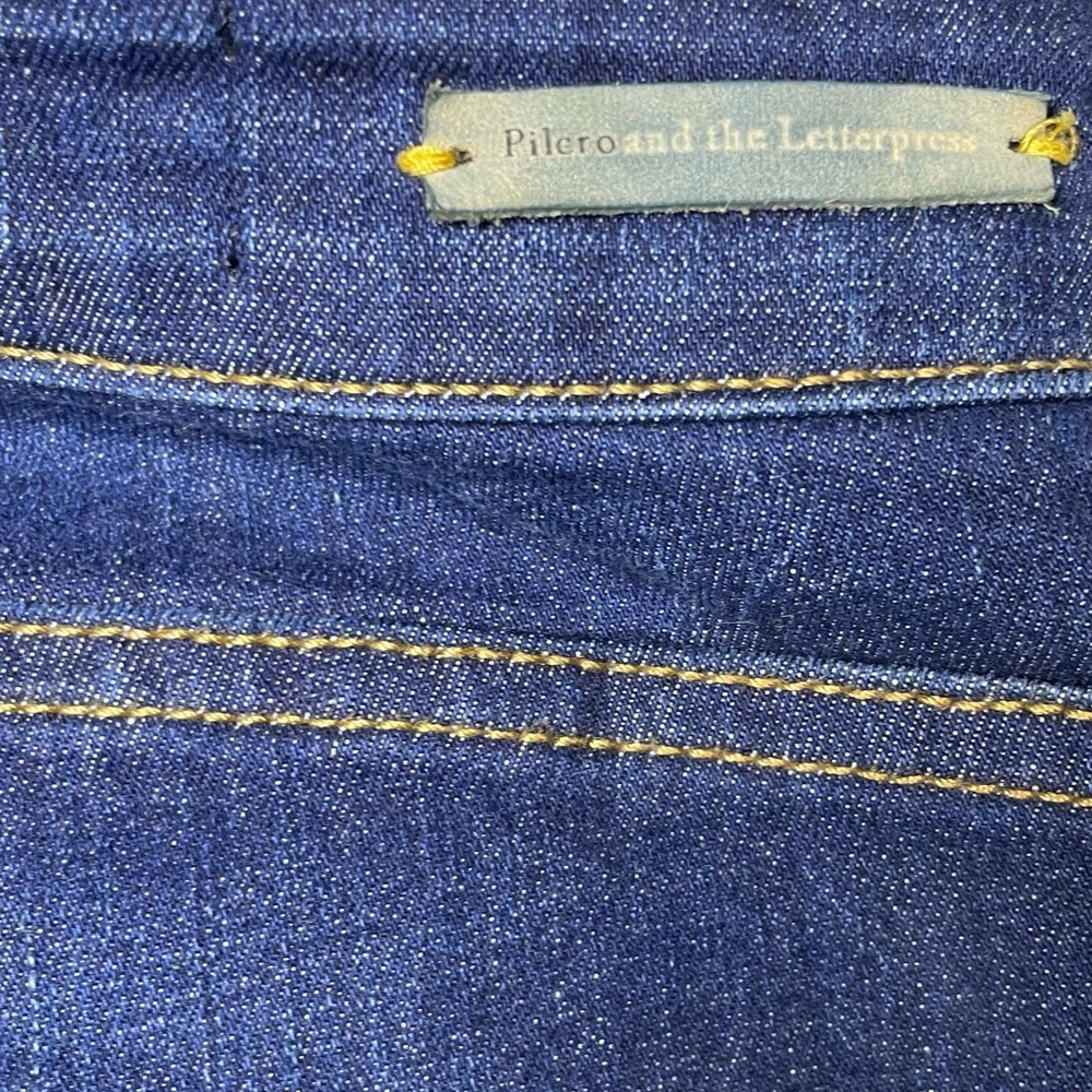 Anthropologie Jeans Women’s Sz 30 Blue Pilcro Straight Leg SuperScript Mid Rise - Picture 9 of 9